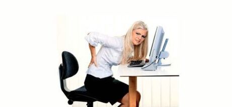 Osteochondrosis from static sitting work