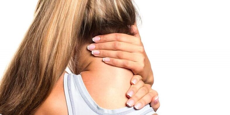neck pain in a girl with osteochondrosis