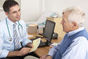 doctor's examination for cervical osteochondrosis
